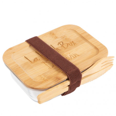 Lunch box en verre gravée