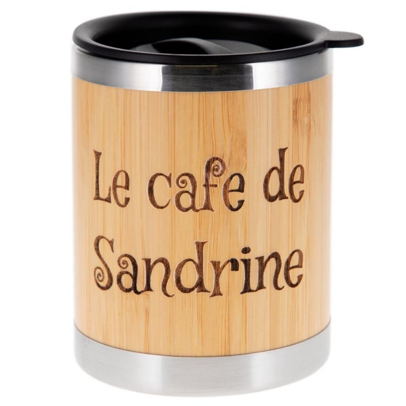 Mug en bois 300 ml gravé