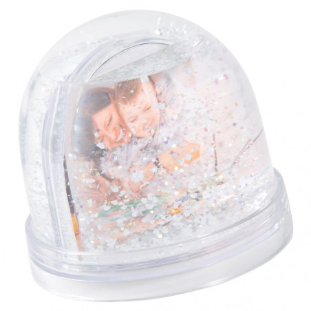 Personnalisation photos boule à neige