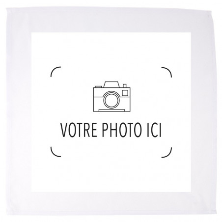 Serviette de table personnalisée photo