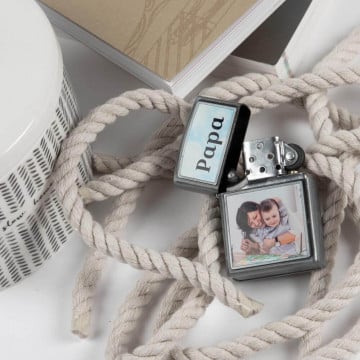 Briquet tempête personnalisé avec 2 photos