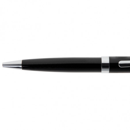 Personnalisation stylo bille noir gravure