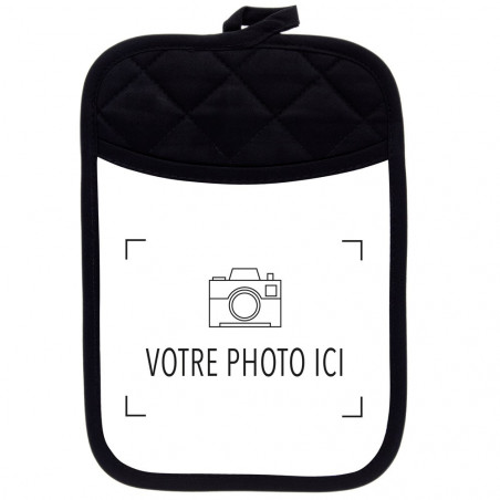 Personnalisation manique noir photo