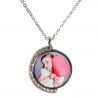 Collier rond avec strass photo