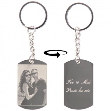 Porte-clef personnalisable silhouette de femme