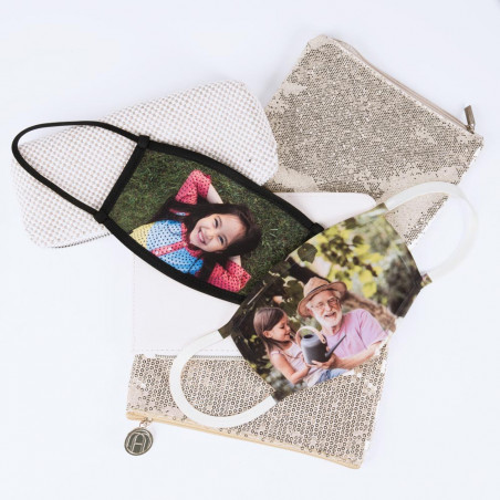 Masque tissu photo personnalisable