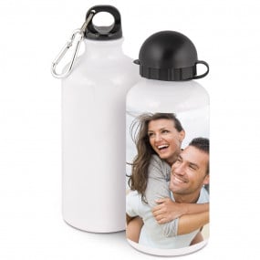 Gourde En Aluminium Blanc Personnalisée 500 ml - AS STYL PRINT