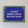 Plaque de rue texte personnalisé paris