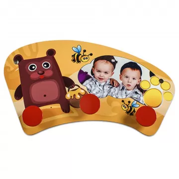 Porte manteau personnalisé avec photo rouge
