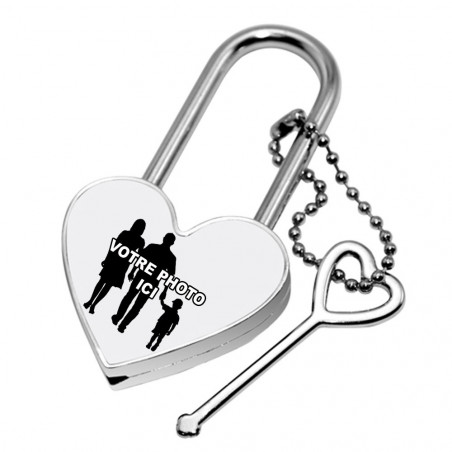 Cadenas coeur personnalisé