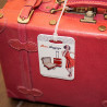 Etiquette bagage rectangle photo