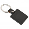 Porte clef cuir carre verso