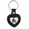 porte clef cuir coeur personnalisé