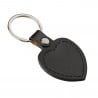 porte clef cuir coeur verso