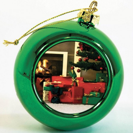 Boule noel verte personnalisable