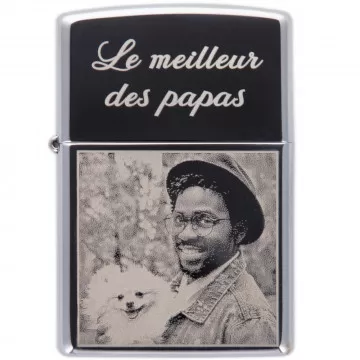 Briquet ZIPPO à personnaliser avec texte ou photo