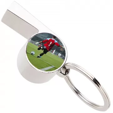Porte clef sifflet à personnaliser avec une photo