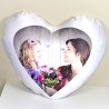 Coussin en forme de coeur personnalisable