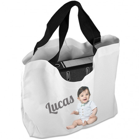 Sac anse noir personnalisé
