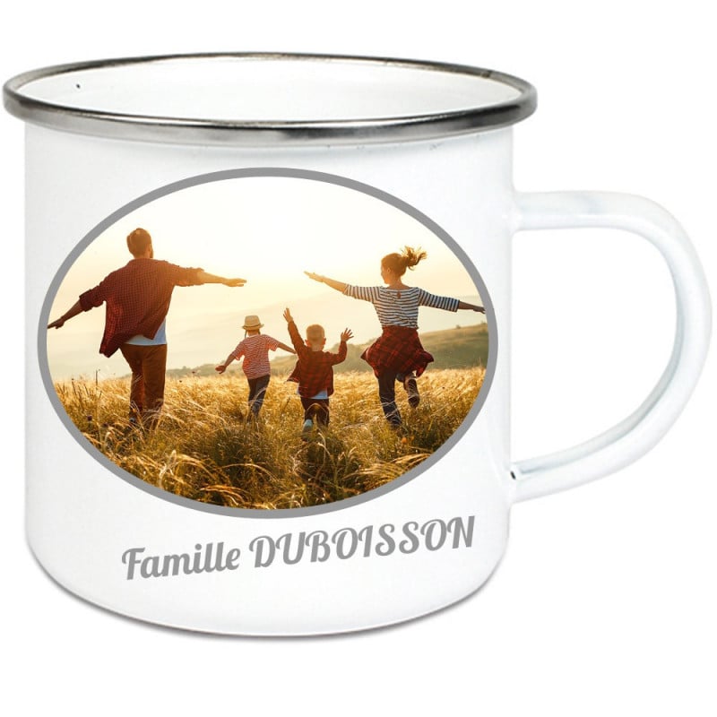 Mug blanc de famille personnalisé - Family Portrait