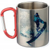 Tasse inox photo rouge