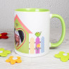 Mug vert clair personnalisable