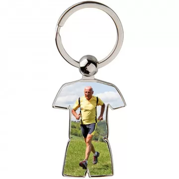 Porte clef tenue sport personnalisable photo