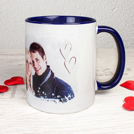 mug personnalisé bleu