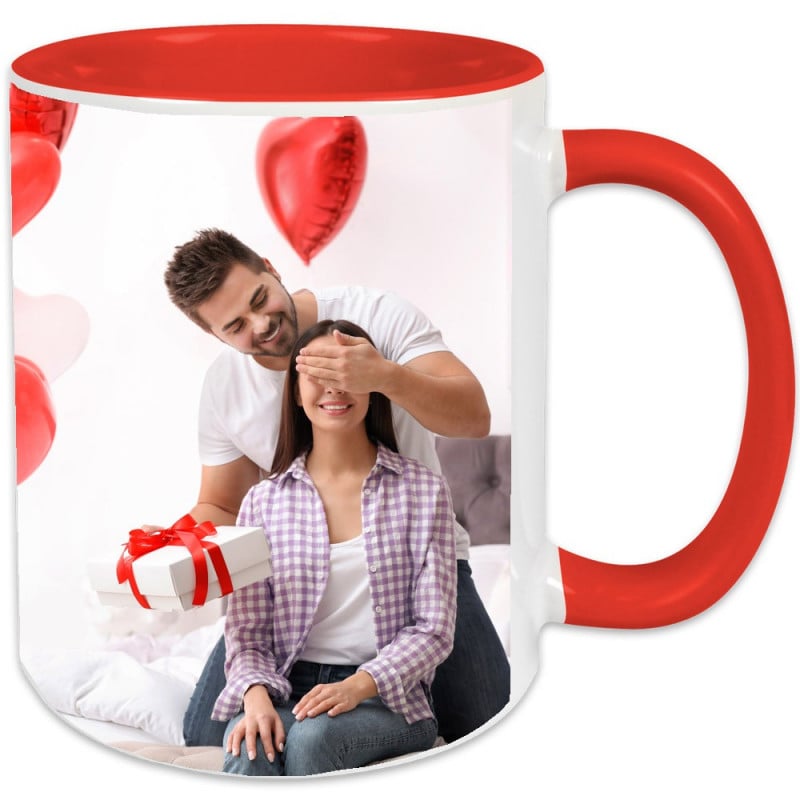 Mug rouge personnalisée