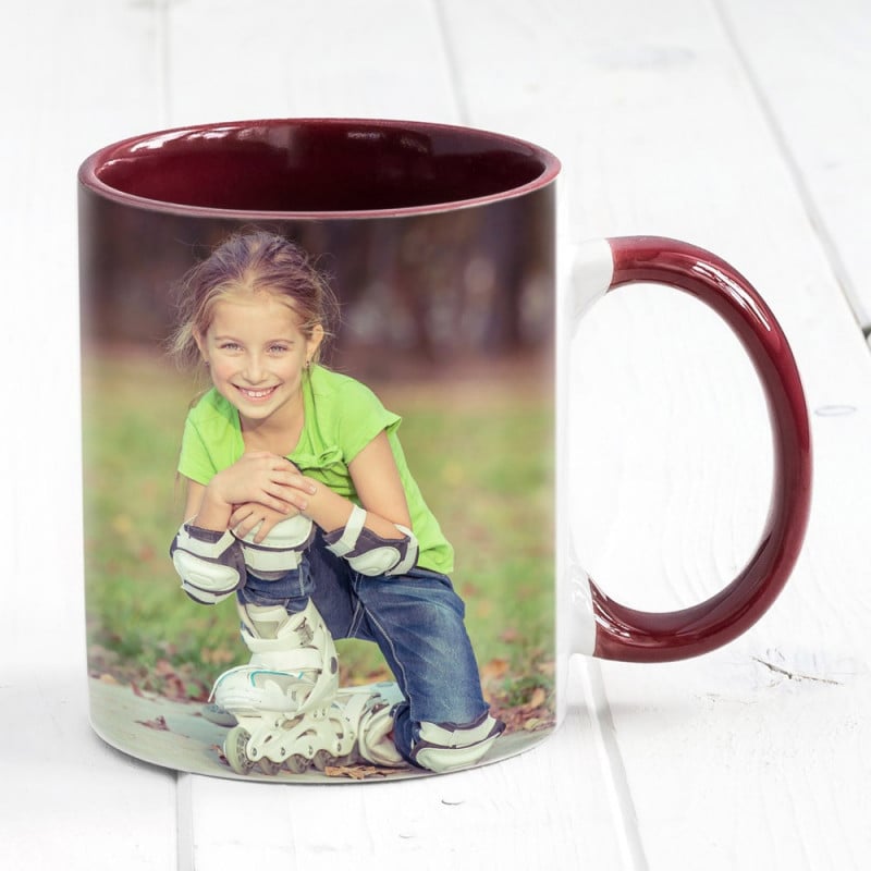 Mug pour impression par sublimation, 11 oz - Intérieur et violet