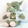 Peluche éléphant avec photo