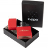 Briquet Zippo rouge mat personnalisable