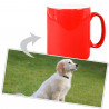 Mug magique rouge personnalisable