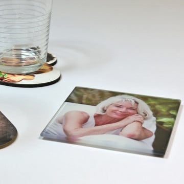 Dessous de verre en verre personnalisé