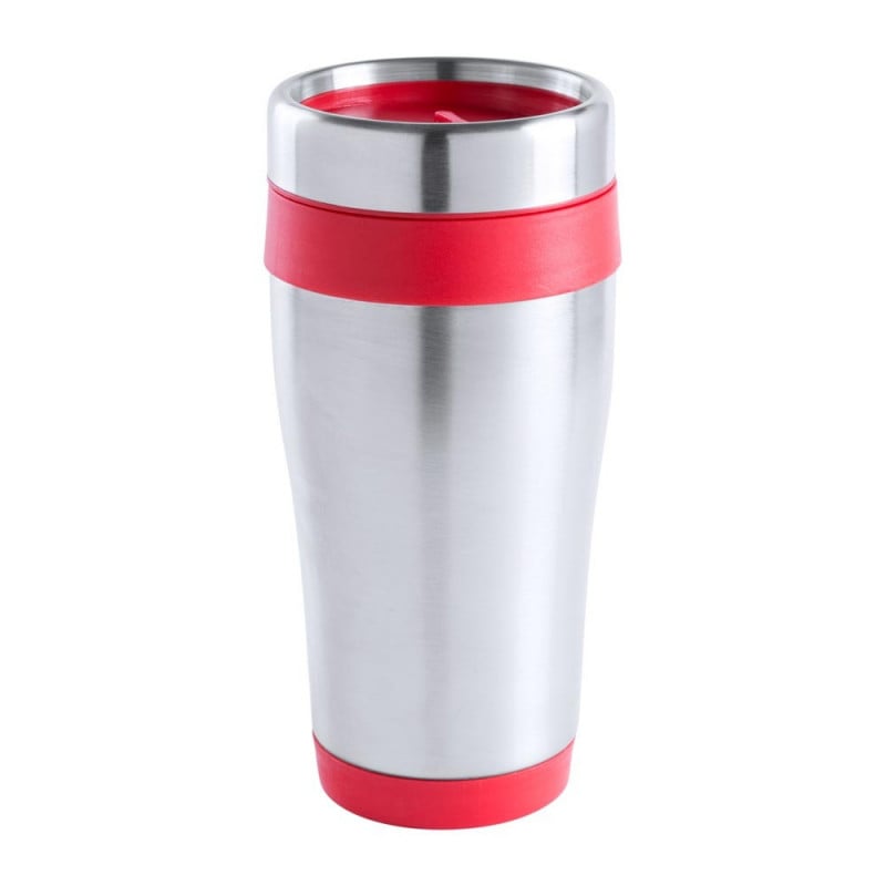 Mug thermos rouge acier