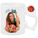 Mug ballon basket personnalisé