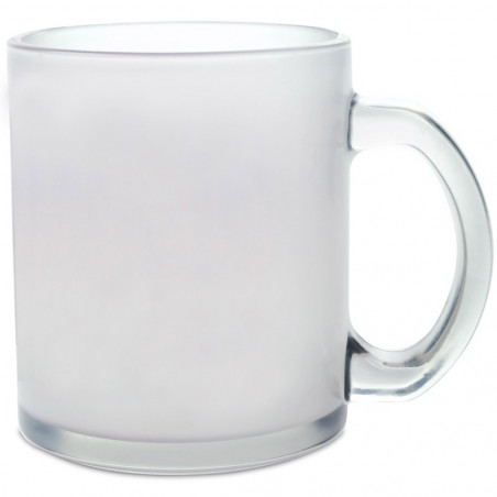Mug verre dépoli personnalisable