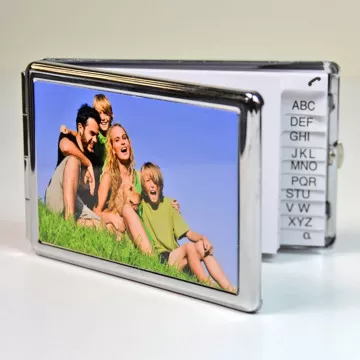 Miroir de poche photo rectangle allongé