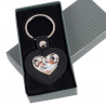 porte clef cuir coeur impression photo