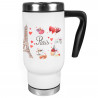 Mug thermos blanc personnalisé