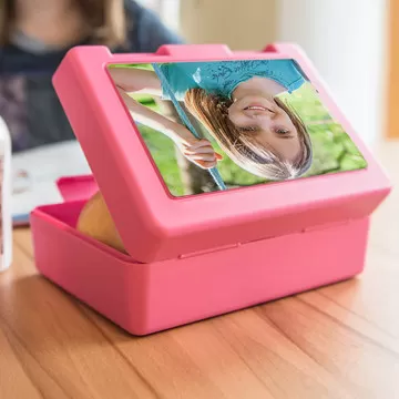 Boite à gouter rose avec votre photo