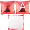 Coussin à sequin rouge