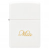Briquet Zippo blanc personnalisé