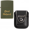 Briquet Zippo kaki personnalisable