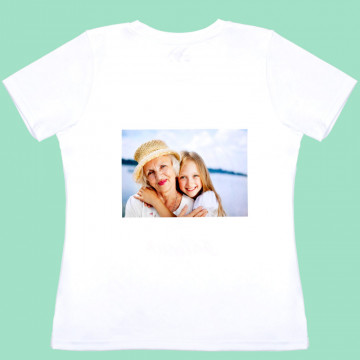 Tee shirt personnalisé photo pour femme
