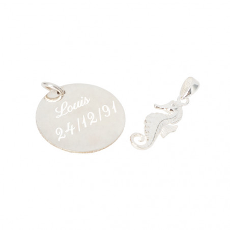 Pendentif hippocampe personnalisable