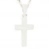 Collier croix argent gravure texte