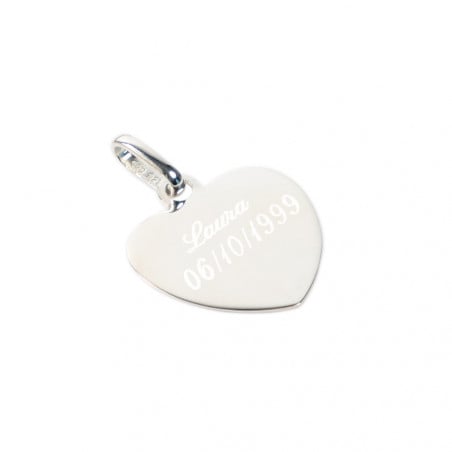Pendentif coeur en argent