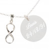 Pendentif infini personnalisé