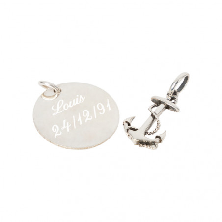 Pendentif ancre marine